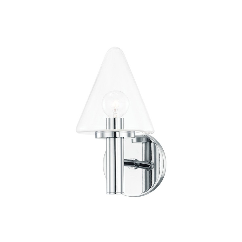 Mitzi H540301-PC Connie One Light Bath Bracket, Polished Chrome