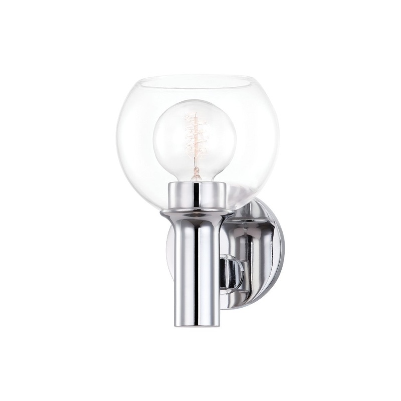 Mitzi H543301-PC Leslie One Light Bath Bracket, Polished Chrome