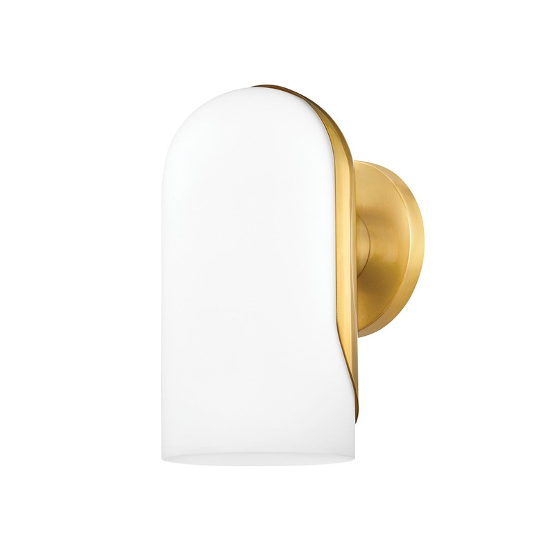 Mitzi H550301-AGB Mabel One Light Bath, Aged Brass