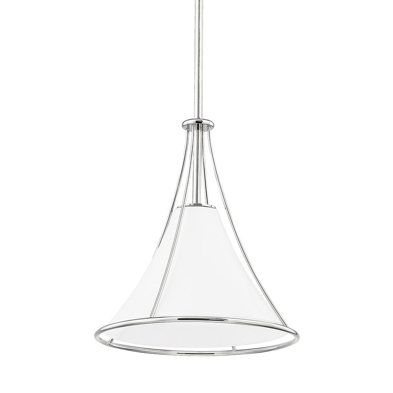 Mitzi H645701S-PN Madelyn One Light Pendant, Polished Nickel