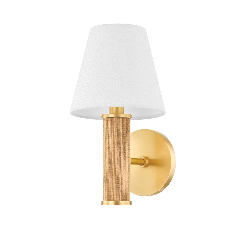 Mitzi H650101-AGB Amabella One Light Wall Sconce, Aged Brass