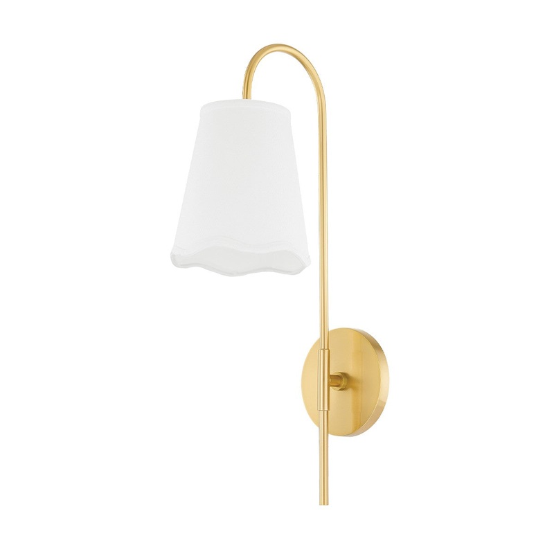 Mitzi H660101-AGB Dorothy One Light Wall Sconce, Aged Brass