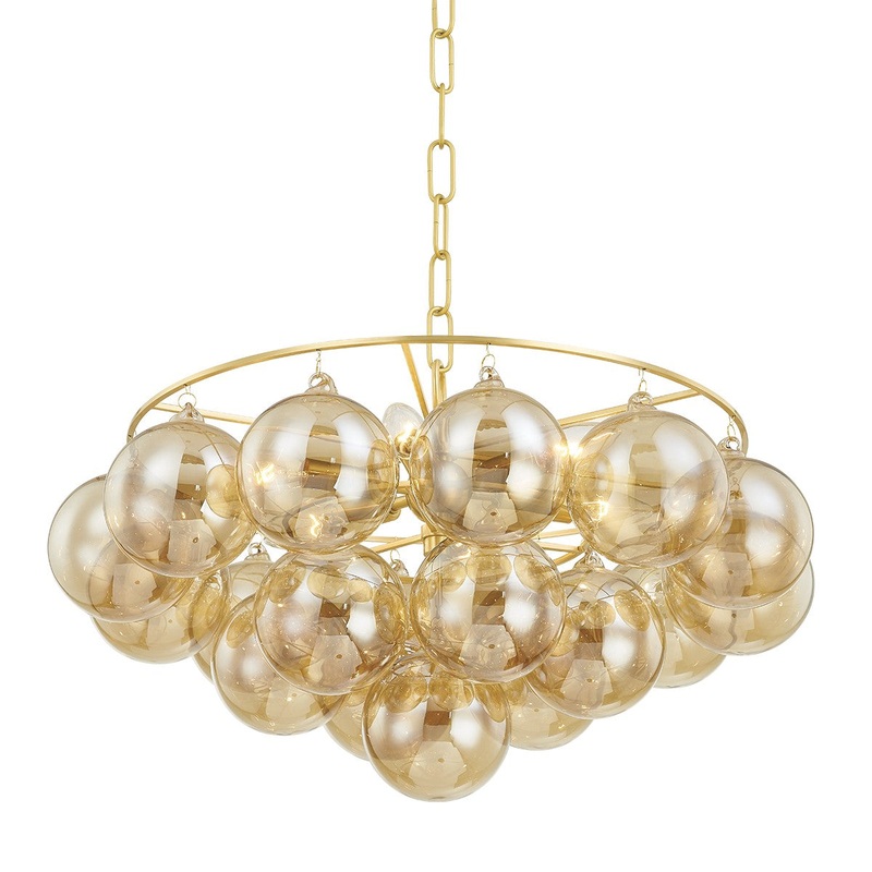 Mitzi H711806-AGB Mimi Six Light Chandelier, Aged Brass