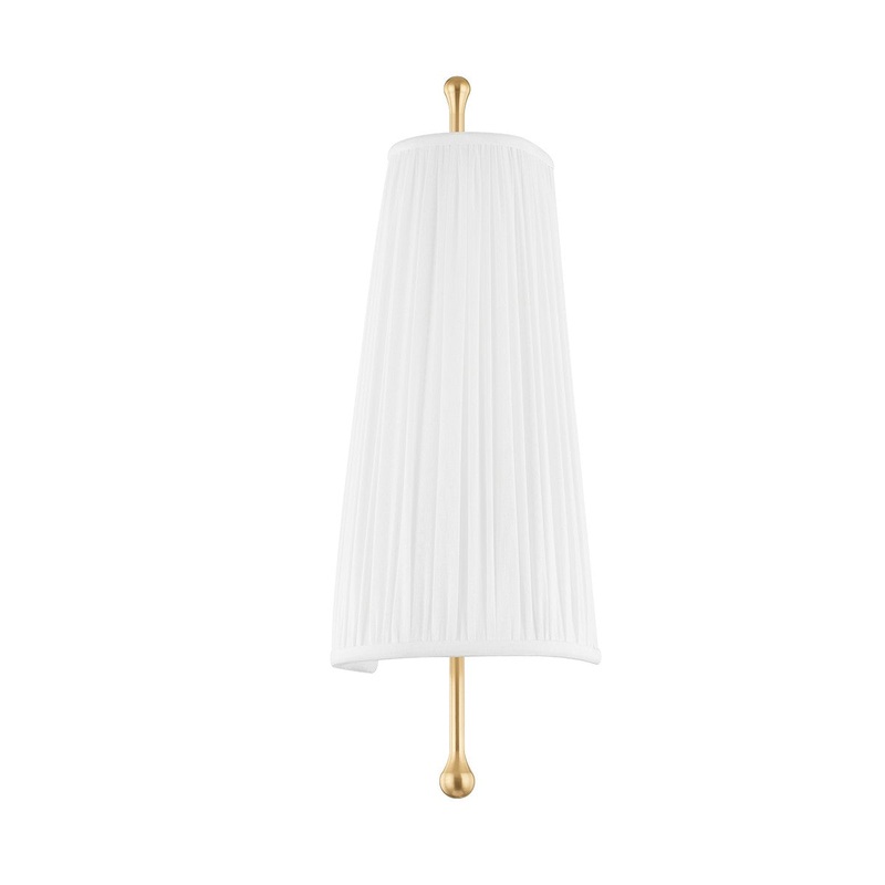 Mitzi H748101-AGB Adeline One Light Wall Sconce, Aged Brass