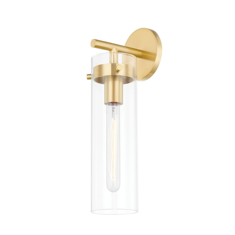 Mitzi H756101-AGB Haisley One Light Wall Sconce, Aged Brass