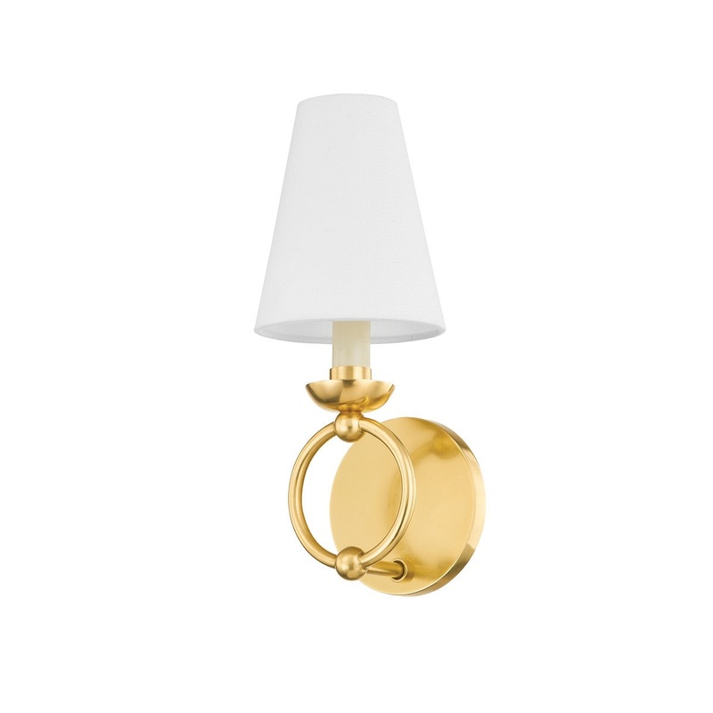 Mitzi H757101-AGB Haverford One Light Wall Sconce, Aged Brass