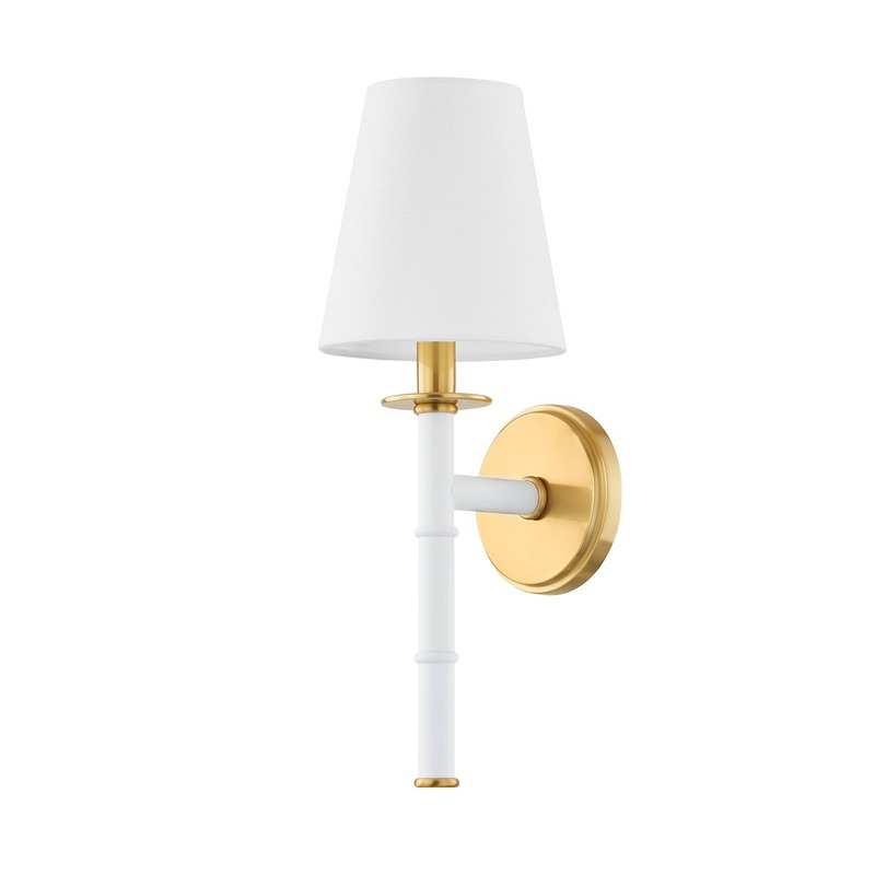 Mitzi H759101-AGB/SWH Banyan One Light Wall Sconce, Aged Brass