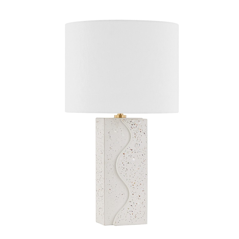 Mitzi HL620201-AGB Cort One Light Table Lamp, Aged Brass