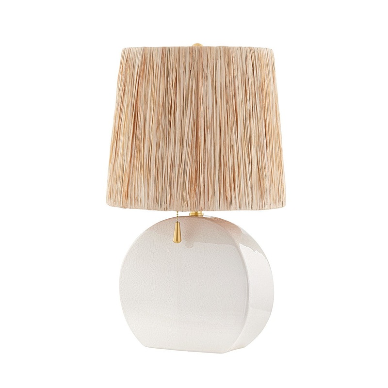 Mitzi HL623201-AGB/CIC Aneesa One Light Table Lamp, Aged Brass