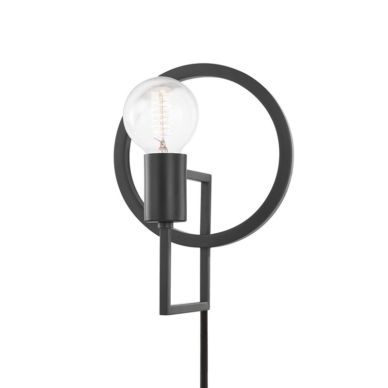 Mitzi HL637201-DKGY Tory One Light Wall Sconce, Dark Gray