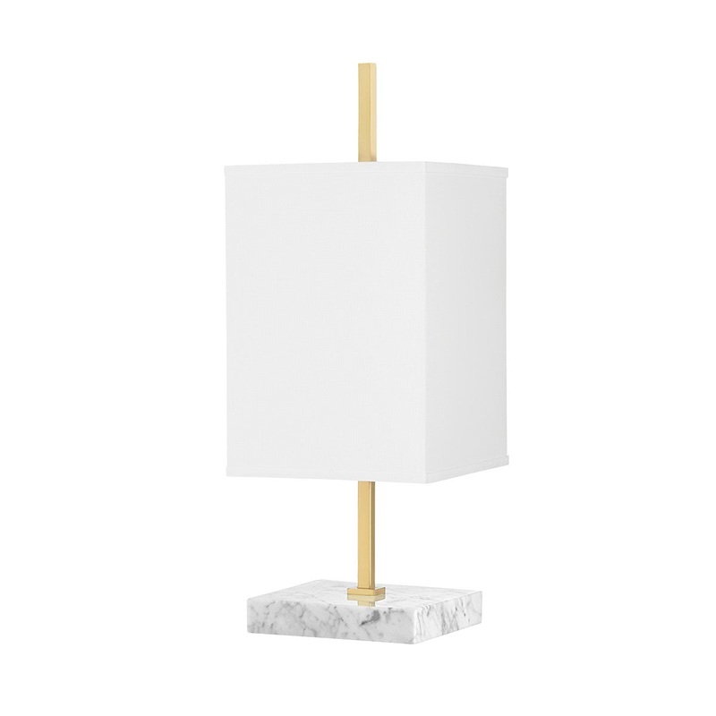 Mitzi HL700201-AGB Mikaela One Light Table Lamp, Aged Brass