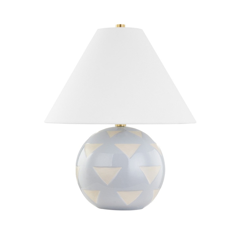 Mitzi HL714201B-AGB/CBO Minnie One Light Table Lamp, Aged Brass
