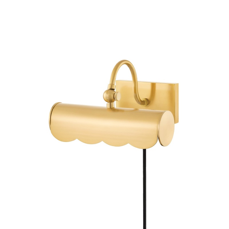 Mitzi HL762101S-AGB Fifi One Light Portable Shelf Light, Aged Brass