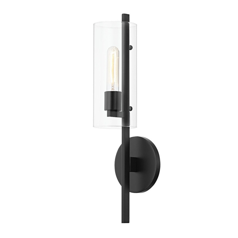 Mitzi H326101-SBK Ariel One Light Wall Sconce, Soft Black