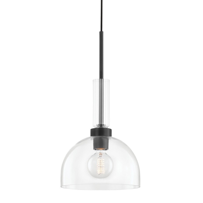 Mitzi H384701-SBK Tabitha One Light Pendant, Soft Black