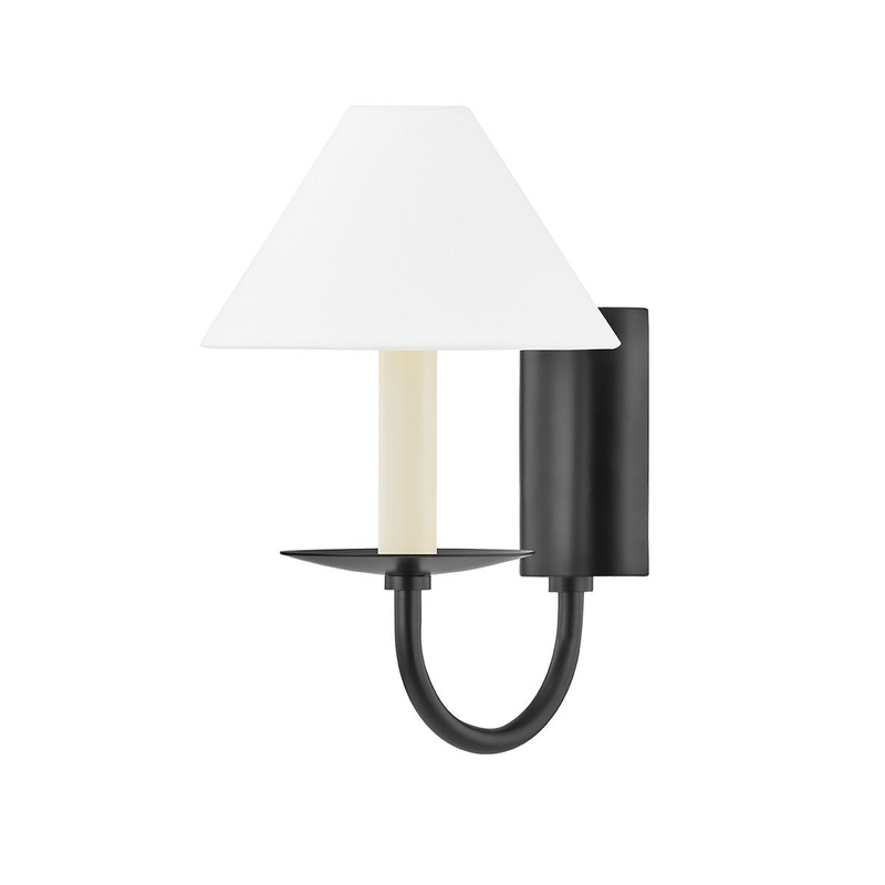 Mitzi H464101-SBK Lenore One Light Wall Sconce, Soft Black