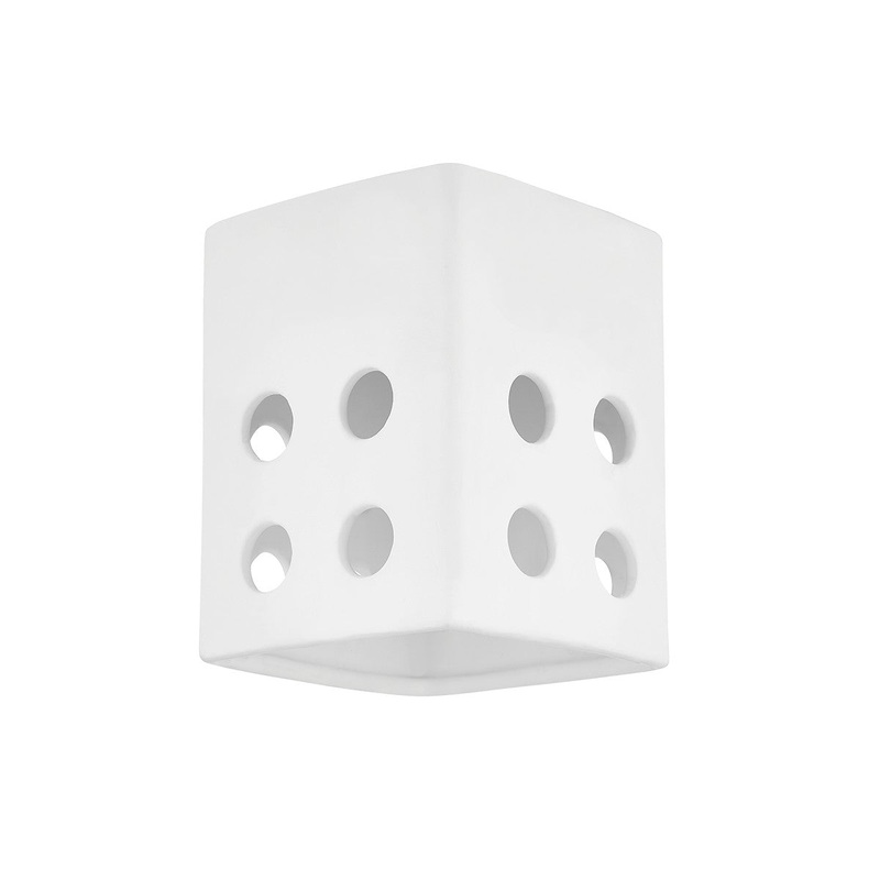 Mitzi H474501A-AGB/CMW Tatum One Light Flush Mount, Aged Brass/Ceramic Raw Matte White