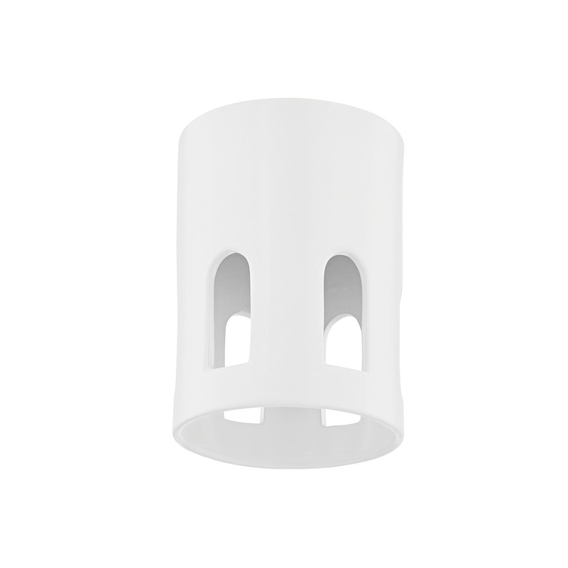 Mitzi H474501B-AGB/CMW Tatum One Light Flush Mount, Aged Brass/Ceramic Raw Matte White
