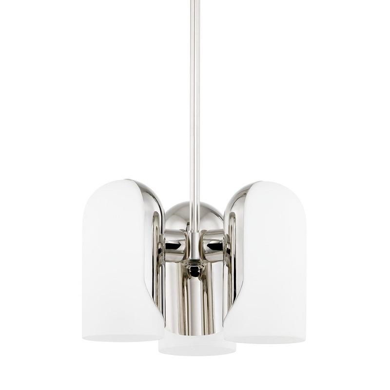Mitzi H550703-PN Mabel Three Light Pendant, Polished Nickel