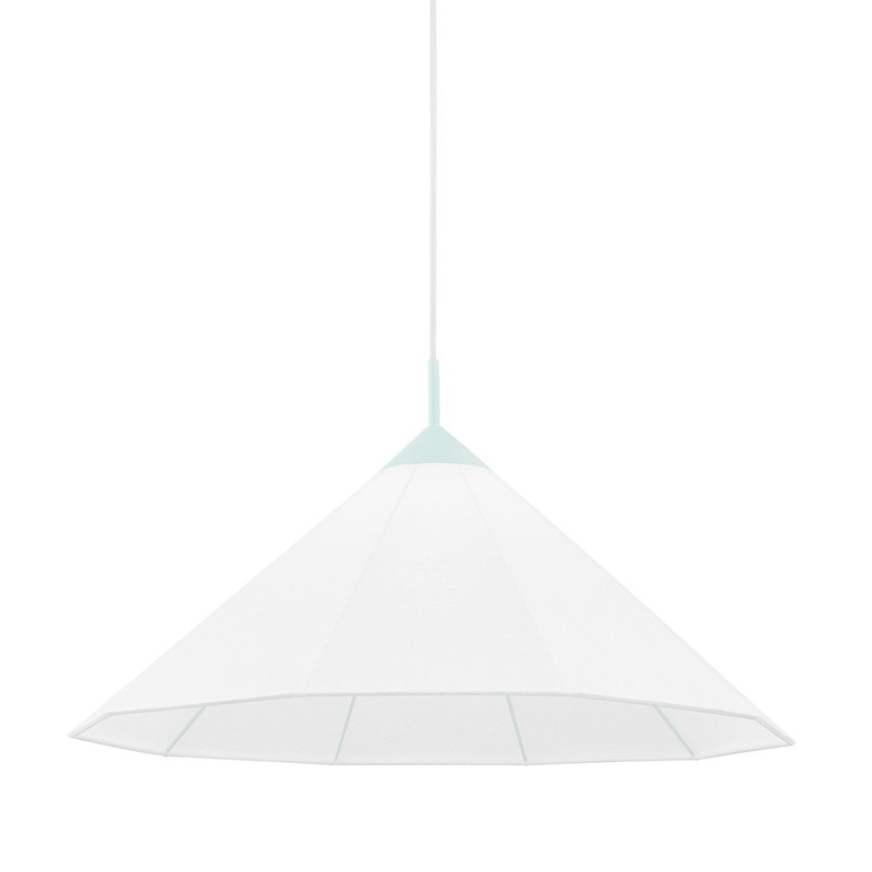 Mitzi H554701L-RB Gloria One Light Pendant, Robins Egg Blue