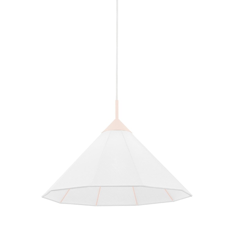 Mitzi H554701S-BLSH Gloria One Light Pendant, Blush