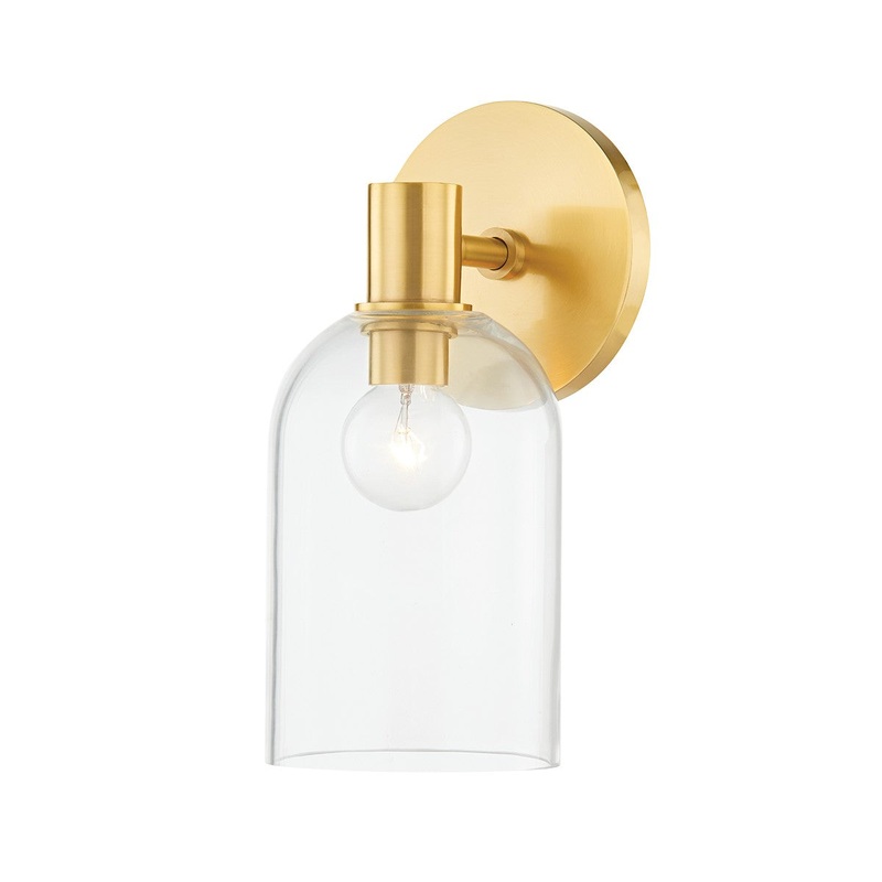 Mitzi H678301-AGB Paisley One Light Bath Sconce, Aged Brass