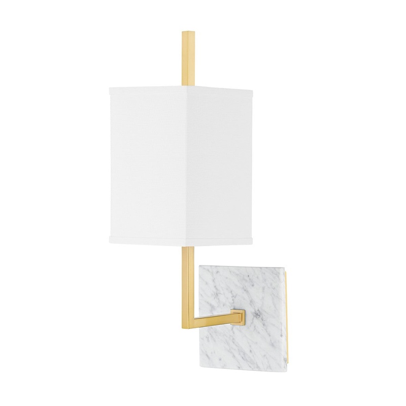 Mitzi H700101-AGB Mikaela One Light Wall Sconce, Aged Brass