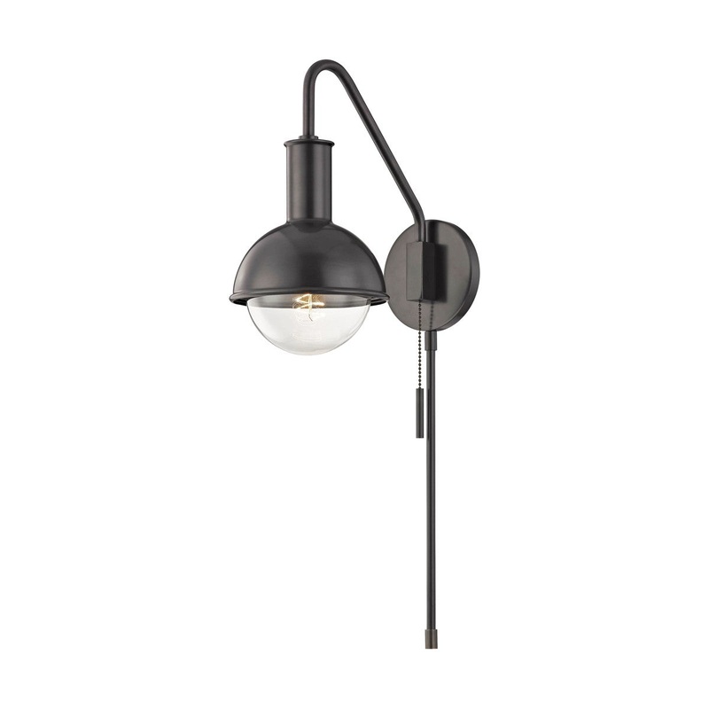 Mitzi HL111101-OB Riley One Light Wall Sconce With Plug, Old Bronze