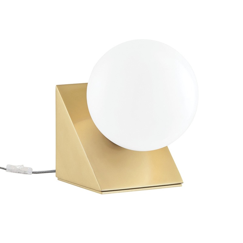 Mitzi HL385201-AGB Aspyn One Light Table Lamp, Aged Brass