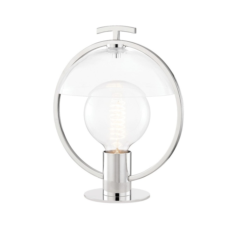 Mitzi HL387201-PN Ringo One Light Table Lamp, Polished Nickel