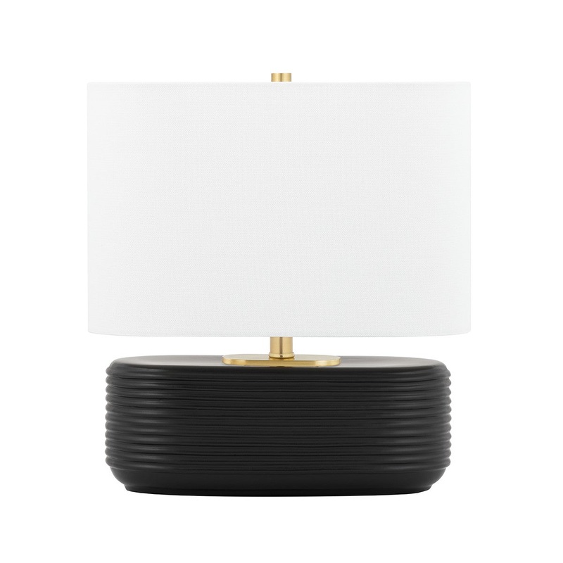 Mitzi HL435201-MB Janel One Light Table Lamp, Matte Black