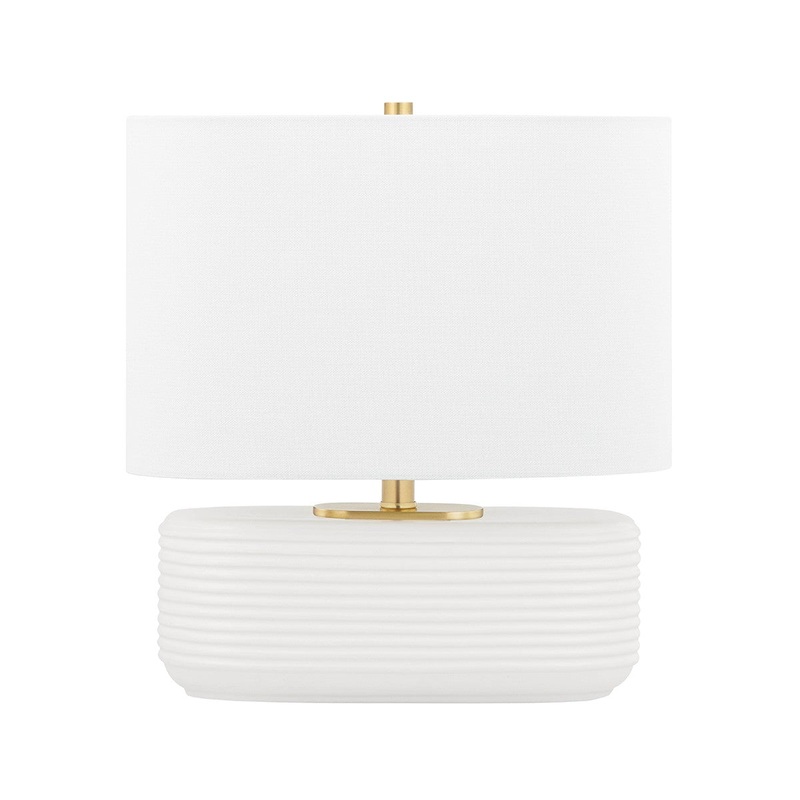 Mitzi HL435201-MW Janel One Light Table Lamp, Matte White