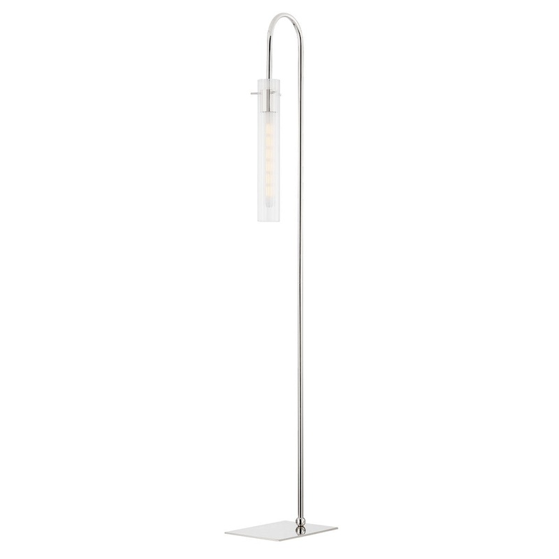 Mitzi HL527401-PN Nettie One Light Floor Lamp, Polished Nickel