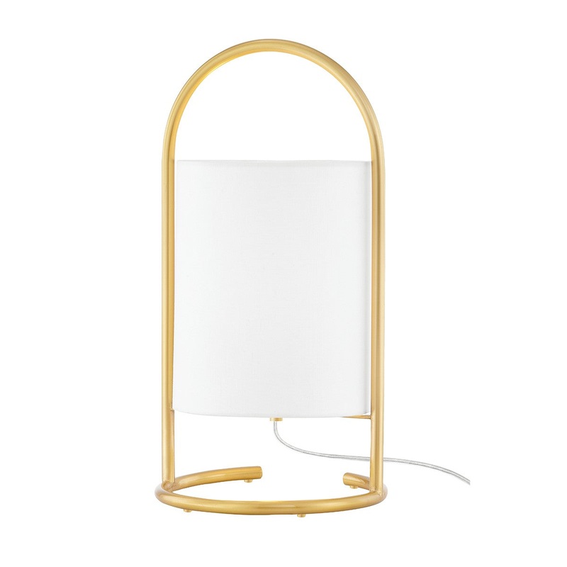 Mitzi HL556201-AGB Barbie One Light Table Lamp, Aged Brass
