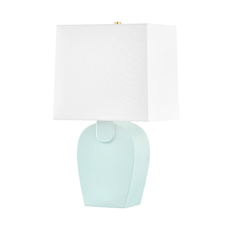 Mitzi HL569201-CRB Becki One Light Table Lamp, Ceramic Robins Egg Blue