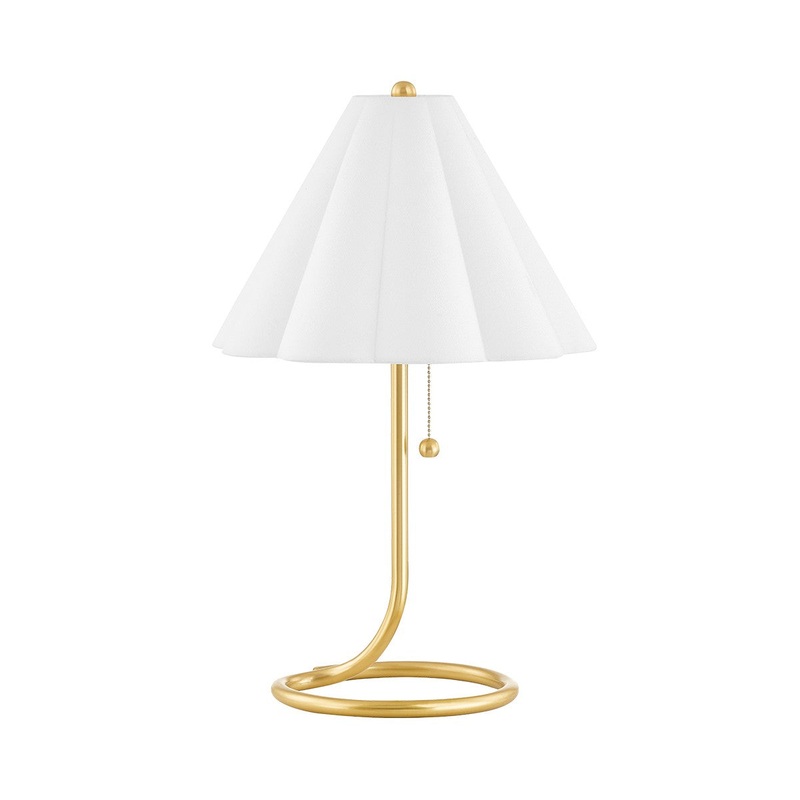 Mitzi HL653201-AGB Martha One Light Table Lamp, Aged Brass