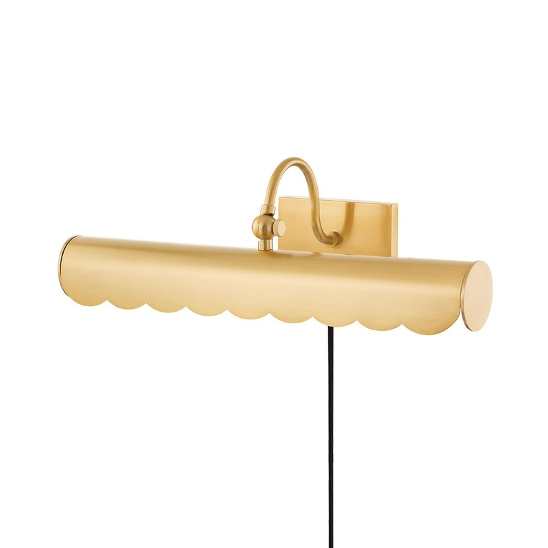 Mitzi HL762102M-AGB Fifi Two Light Portable Shelf Light, Aged Brass