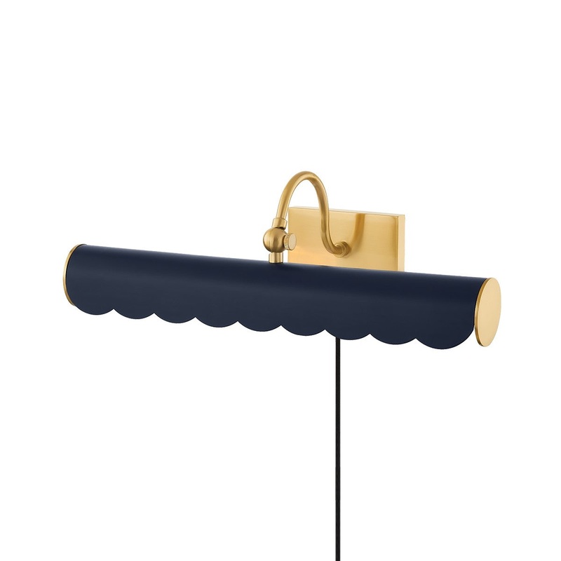 Mitzi HL762102M-AGB/SNY Fifi Two Light Portable Shelf Light, Aged Brass