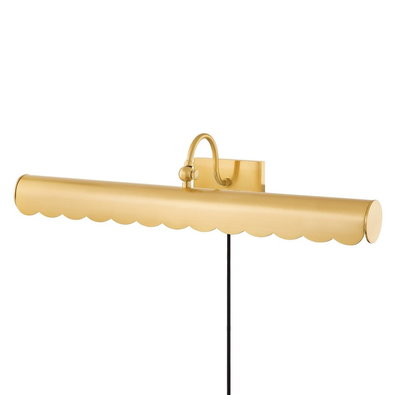 Mitzi HL762103L-AGB Fifi Three Light Portable Shelf Light, Aged Brass