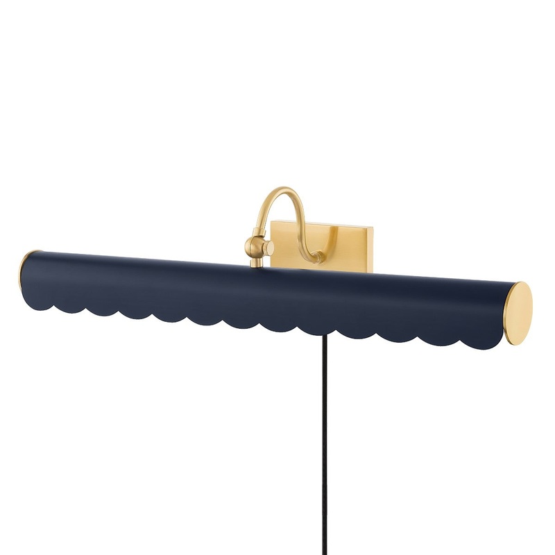 Mitzi HL762103L-AGB/SNY Fifi Three Light Portable Shelf Light, Aged Brass