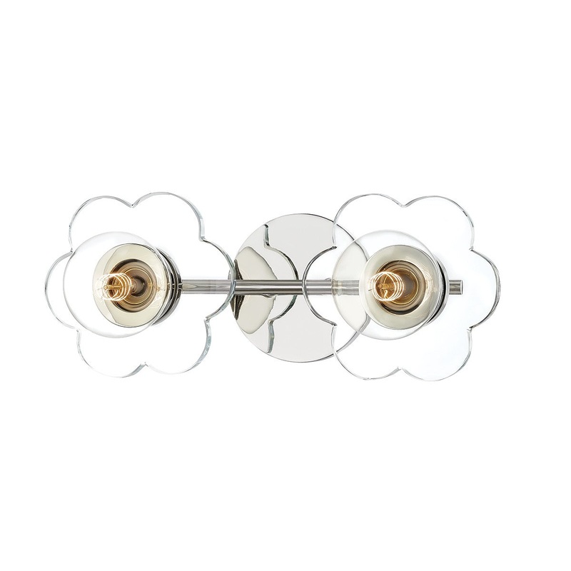 Mitzi H357302-PN Alexa Two Light Bath, Polished Nickel
