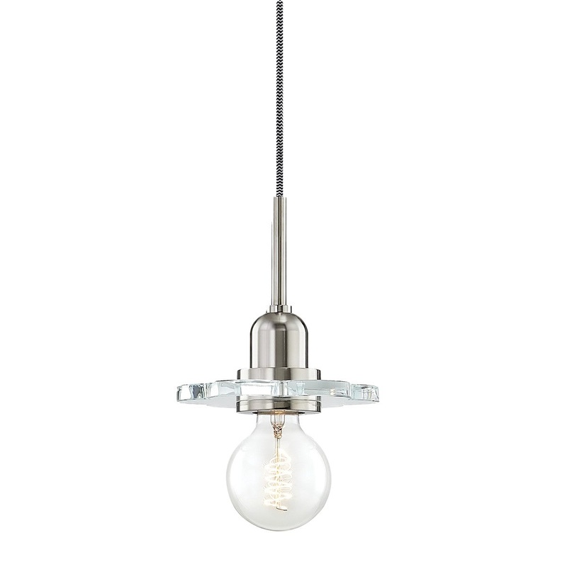 Mitzi H357701-PN Alexa One Light Pendant, Polished Nickel