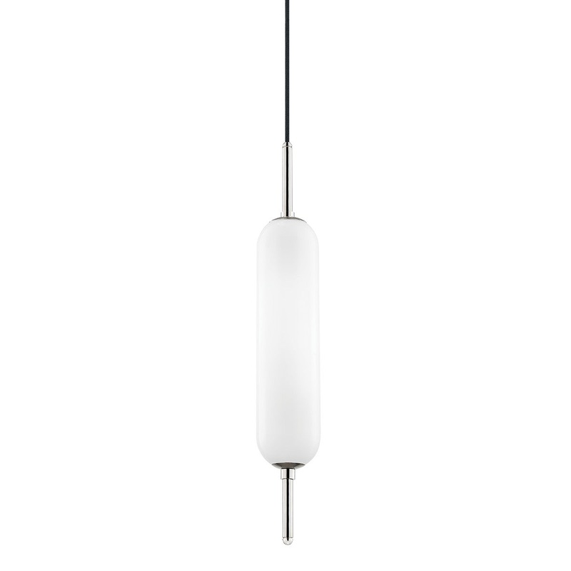 Mitzi H373701-PN Miley One Light Pendant, Polished Nickel