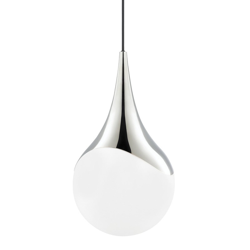 Mitzi H375701L-PN Ariana One Light Pendant, Polished Nickel