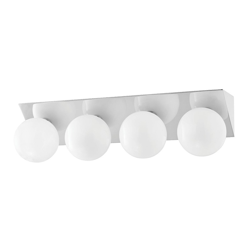 Mitzi H385304-PN Aspyn Four Light Bath Bracket, Polished Nickel