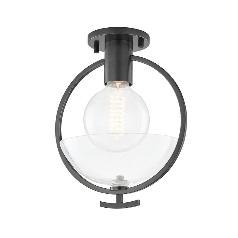 Mitzi H387601-OB Ringo One Light Semi Flush Mount, Old Bronze