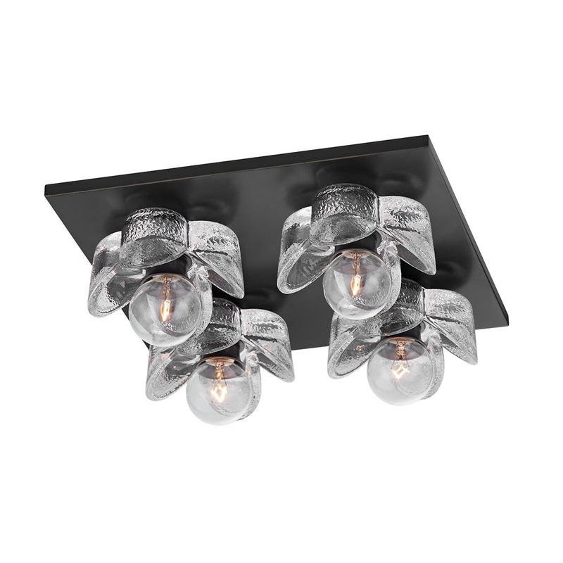 Mitzi H410504-OB Shea Four Light Flush Mount, Old Bronze