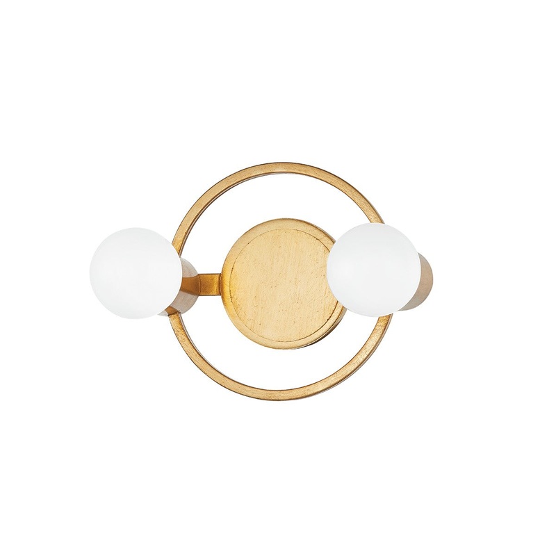 Mitzi H413302-GL Hope Two Light Bath Bracket, Gold Leaf