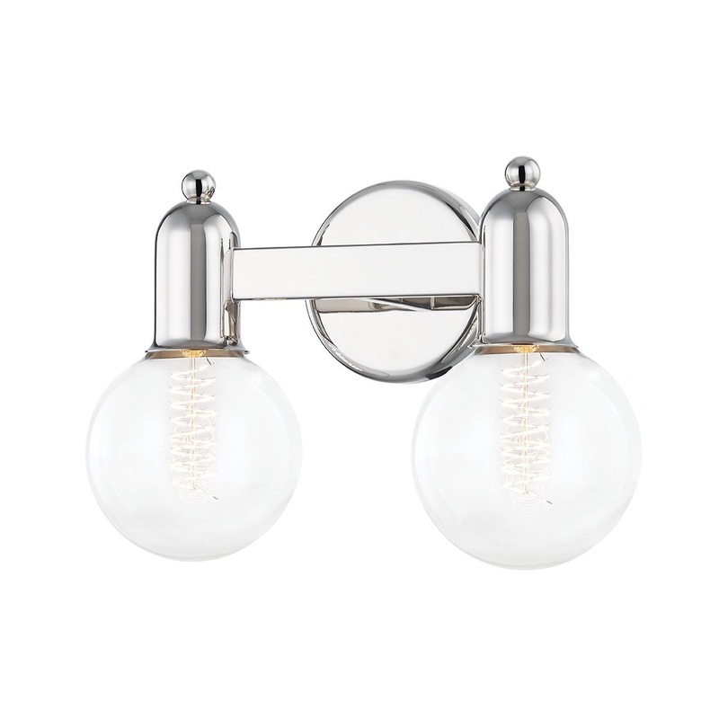 Mitzi H419302-PN Bryce Two Light Bath Bracket, Polished Nickel