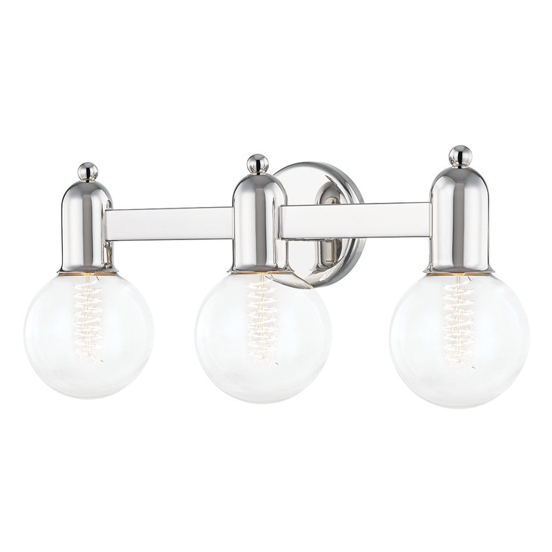 Mitzi H419303-PN Bryce Three Light Bath Bracket, Polished Nickel
